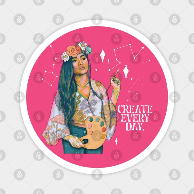 Create everyday Magnet by Deardarling